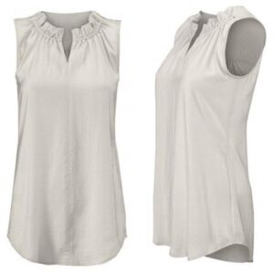 Cabi Last Dance Sleeveless Blouse Champagne L #3441